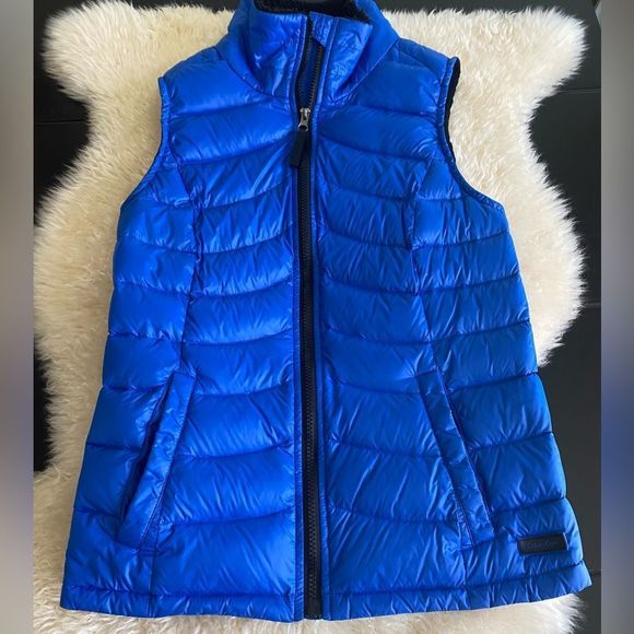 Calvin Klein puffer vest Black and Royal Blue with Down fill size S - Picture 2 of 11
